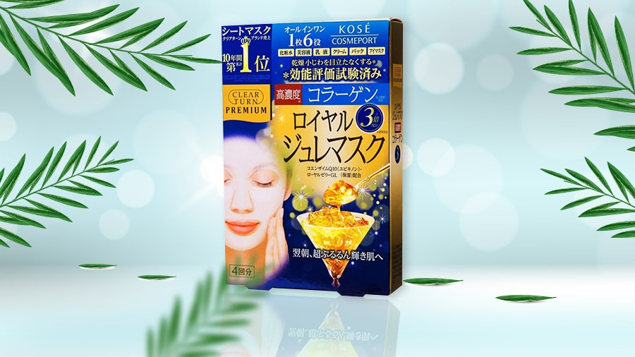 Mặt Nạ Sữa Ong Chúa Đa Năng Kosé Cosmeport Clear Turn Premium Royal Jelly Mask Collagen