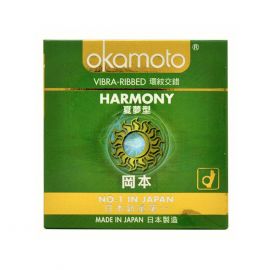 Bao Cao Su Okamoto Harmony Gân Sọc Hộp 3 Cái