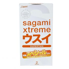 Bao Cao Su Sagami Xtreme Superthin Hộp 2 Cái.